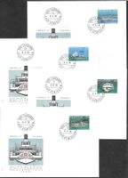8 FDC Serie Einzelwerte aus Block W51 - W58 ET 9.3.1978