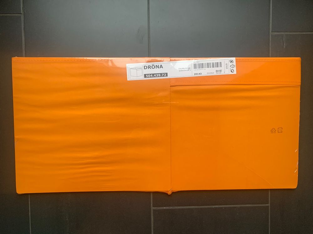 Box/Fach DRÖNA orange für IKEA Regal KALLAX/EXPEDIT (neu) Kaufen auf