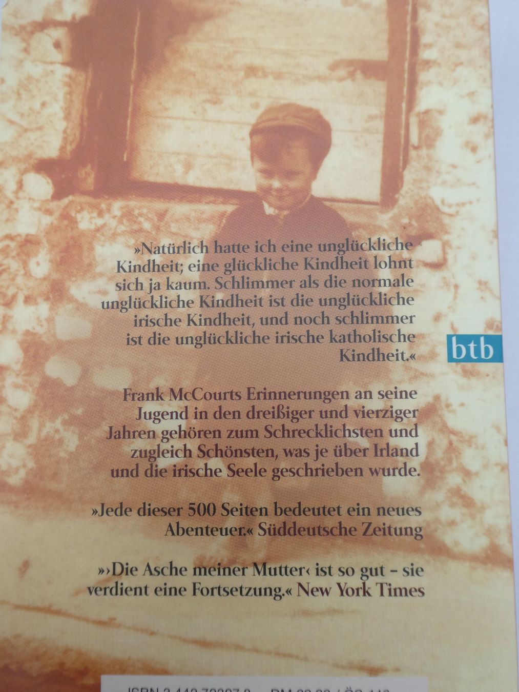 Bücher: Die Asche meiner Mutter, von Frank McCourt – Gebraucht aus Gattikon von kaandooh 1