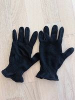 Strickhandschuhe schwarz Wolle