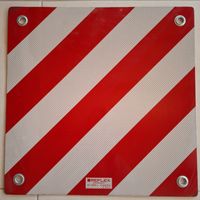 Signal-Tafel Rot/Weiss, Reflex