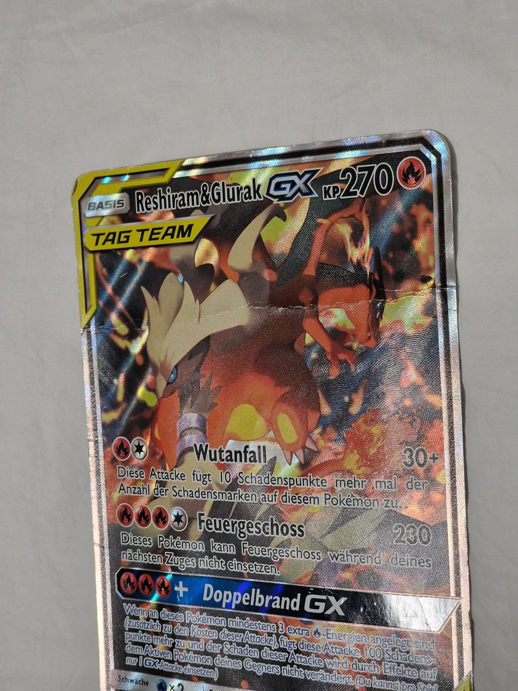 Pokémon Carte collezionabili: Reshiram & Glurak GX Tag Team 201 – Usato da Binningen venduto da oscark77 1