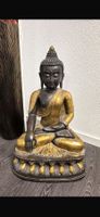Buddha Statue, goldfarben, sehr guter Zustand, 80cm Hoch