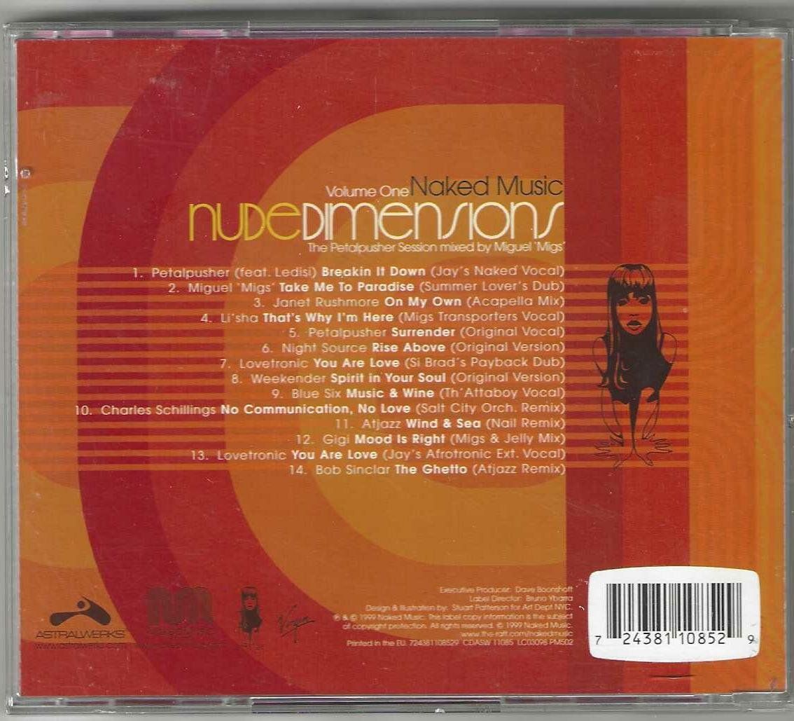 CD: Various – Nude Dimensions Volume One – Usato da Genève venduto da CDLPBookS 1