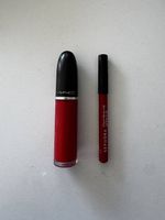 MAC Lipgloss + Sephora Lipliner  Rot | Set