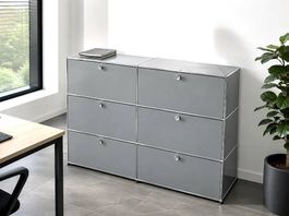 USM Haller Sideboard - 6 Fächer, aufklappbare Türen