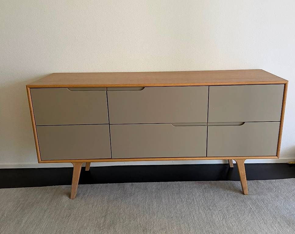 Cassettiere: Sideboard mdf beige/ Eiche massiv – Difettoso da Zürich venduto da sua_8b9h 1