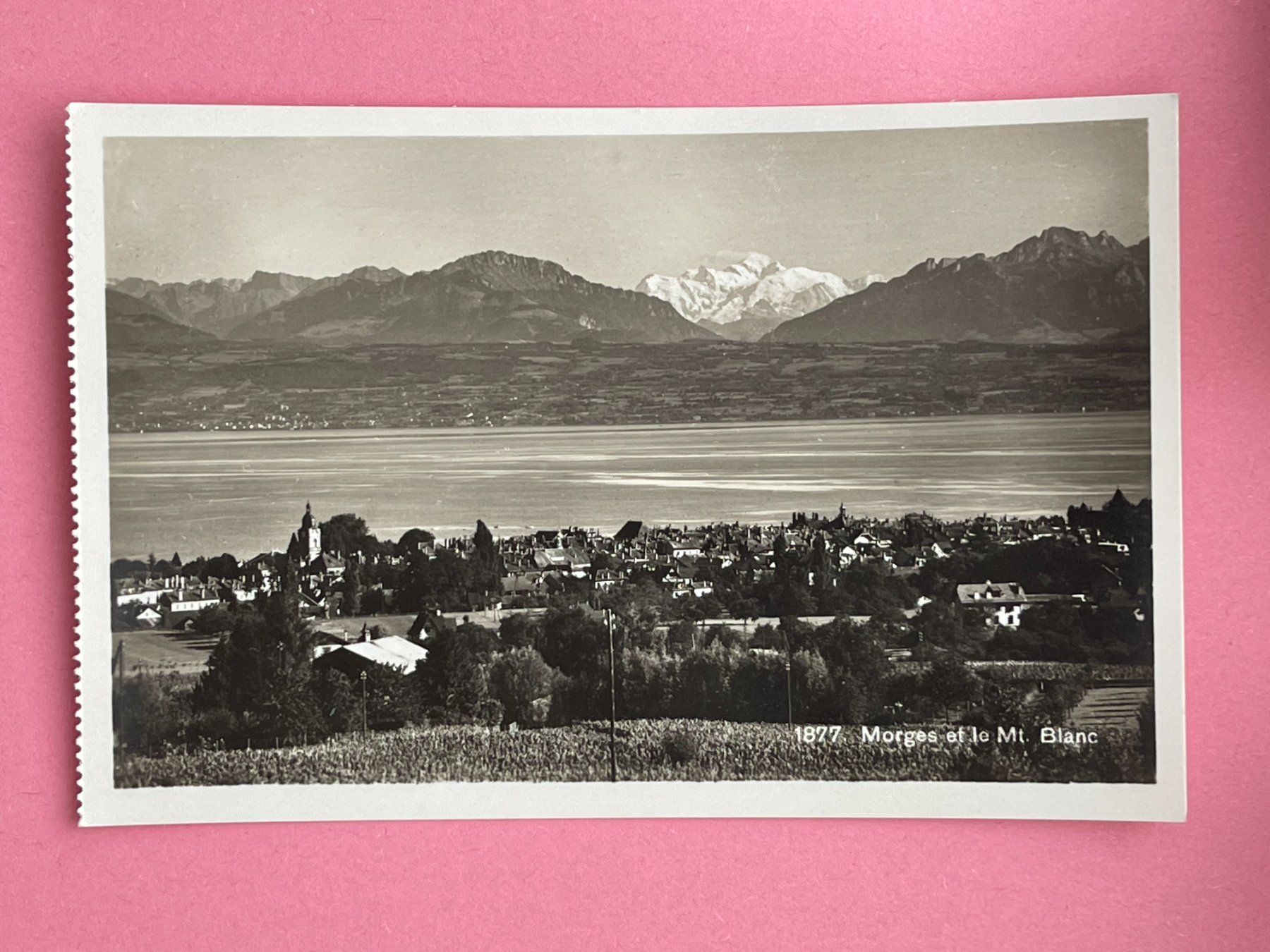 Cartoline postali: Morges et le Mt. Blanc – Usato da Steg VS venduto da danwer74
