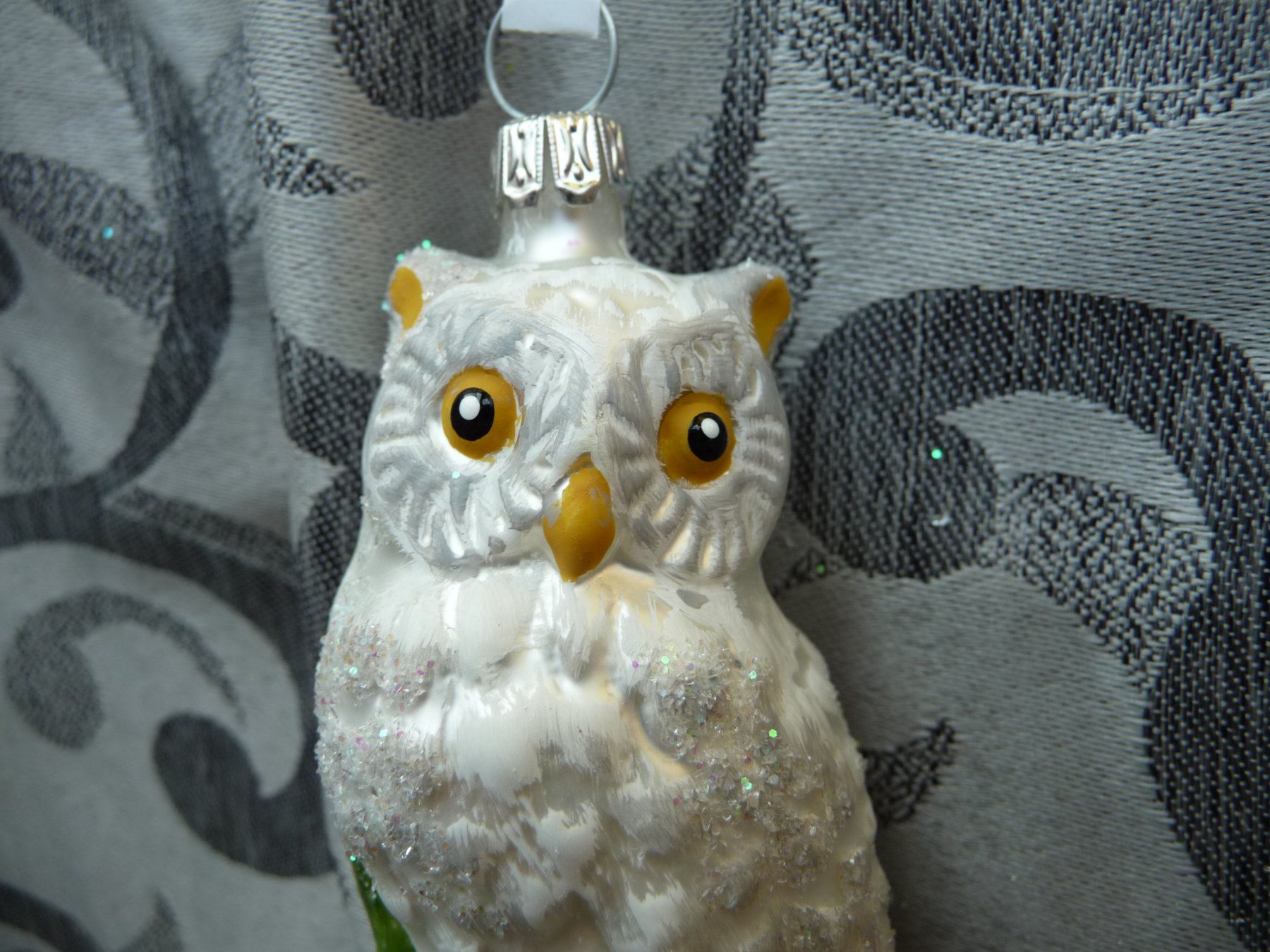 Toutes les décorations: weisse Eule auf Ast, Vogel Christbaumschmuck – Neuf avec emballage d'origine à Alpnach Dorf par marvo 1