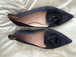 Ballerines Pretty Loafers en daim marine taille 40 ⭐