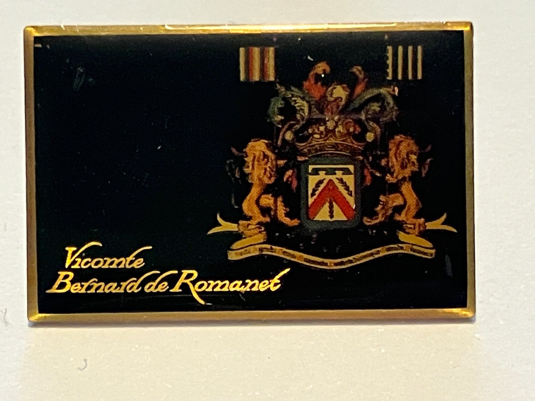 Plaquettes & Badges: 1 Pin Vicomte Bernard de Romanet – D'occasion à Basel par djwwpp