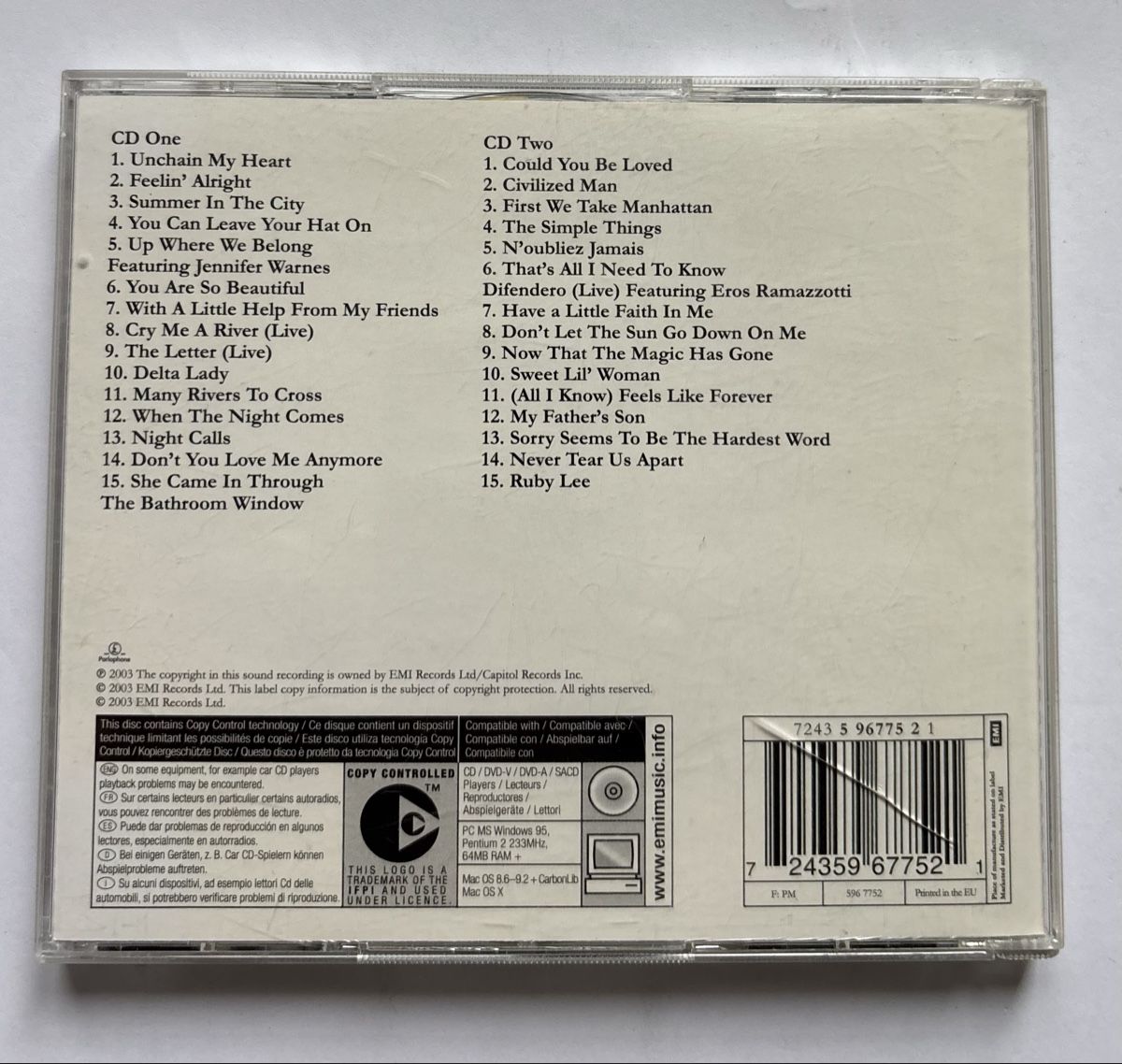 CD: 2CD Joe Cocker - The Ultimate Collection NM/VG+ – Usato da Neuchâtel venduto da Deivid2 4