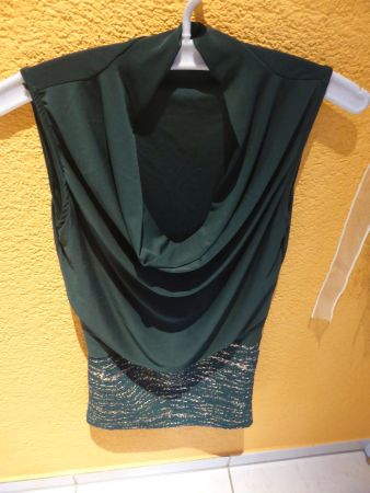 Mini Kleid d-grün/gold Gr.M