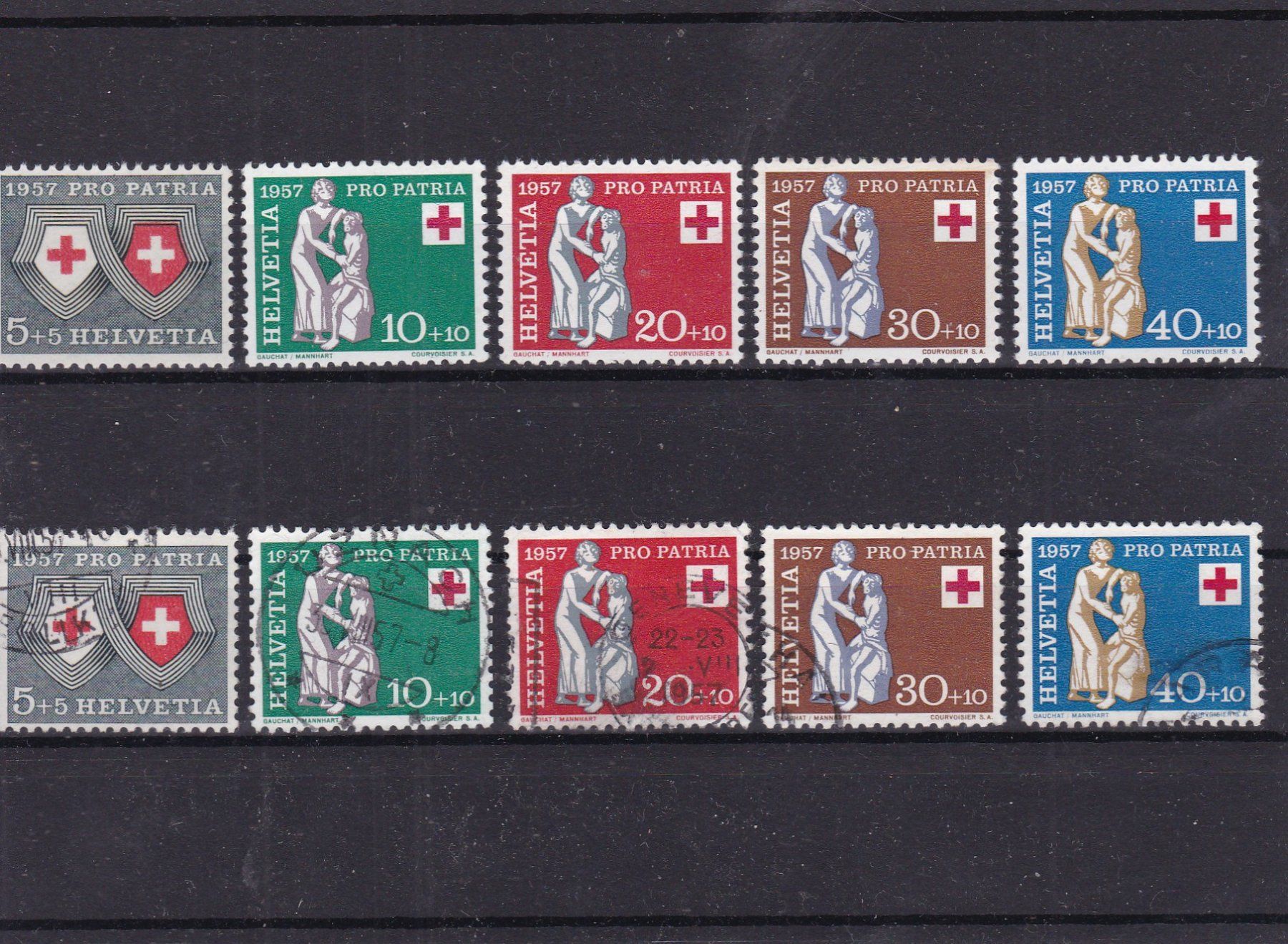 Tutti i francobolli: PRO PATRIA 1957 – Nuovo (secondo la descrizione) da Gretzenbach venduto da Sikim
