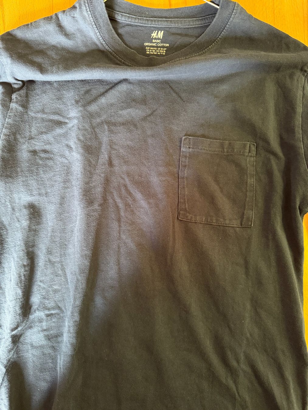 H&M Camicie, T-shirt & Polo: H&M Basic Langarmshirt Dunkelblau Bio-Baumwolle Gr. 146/152 – Usato da Basel venduto da raresbares 3