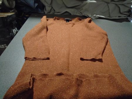 Pullover Grösse S, Mango, braun/Glitzer