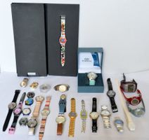 Lot de 27 montres diverses plus ou moins défectueuses