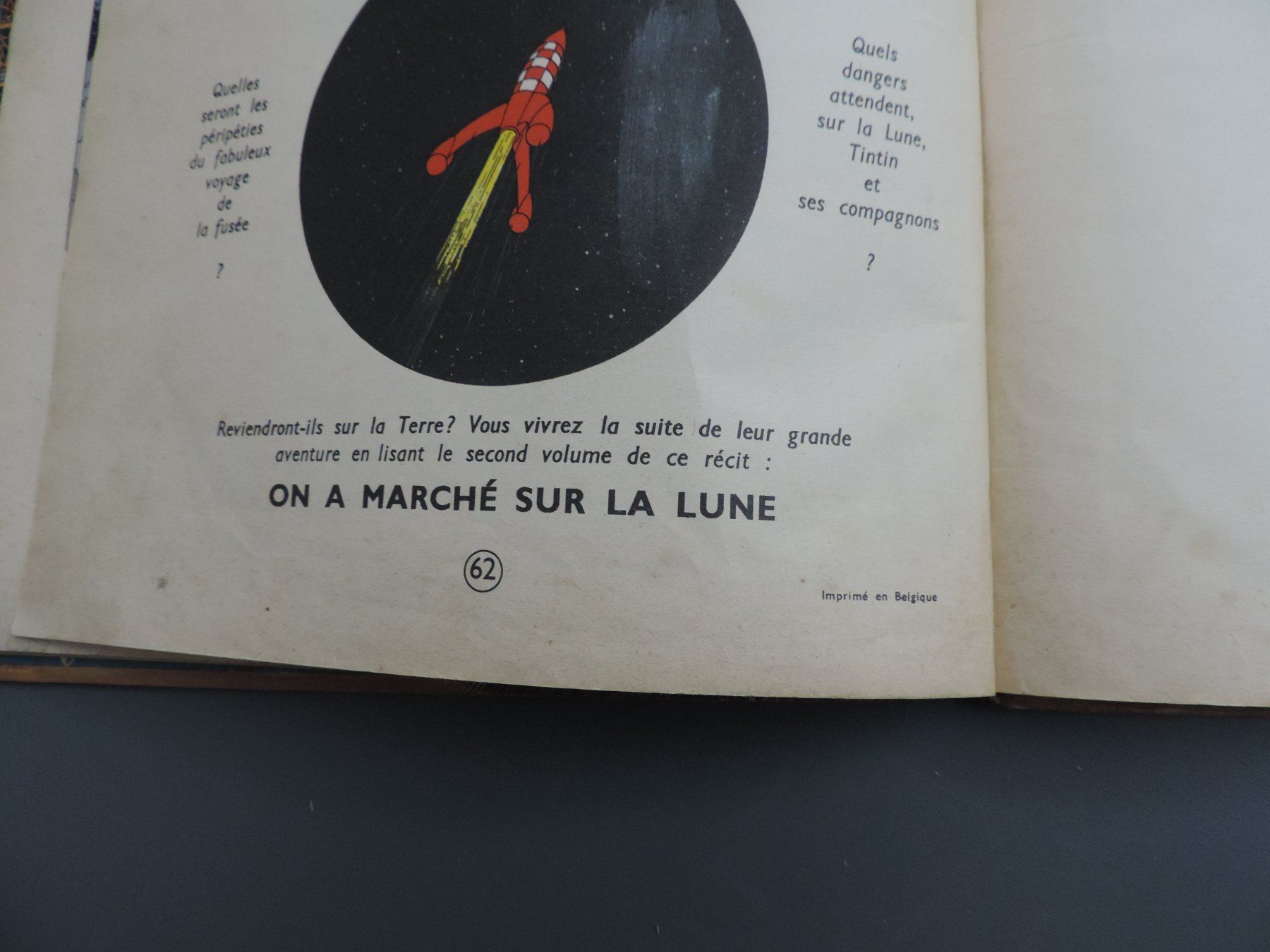 Fumetti: TINTIN  EO Belge 1953 Objectif Lune – Usato da Remetschwil venduto da shalpe 8