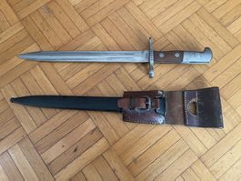 Bajonett Mod. 1918 Elsener Schwyz  Klinge 300mm