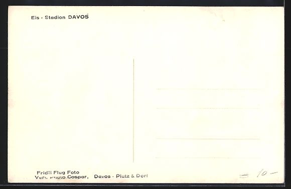 Cartoline postali: AK Davos, Eis-Stadion – Usato da Berlin venduto da bartko-reher 1