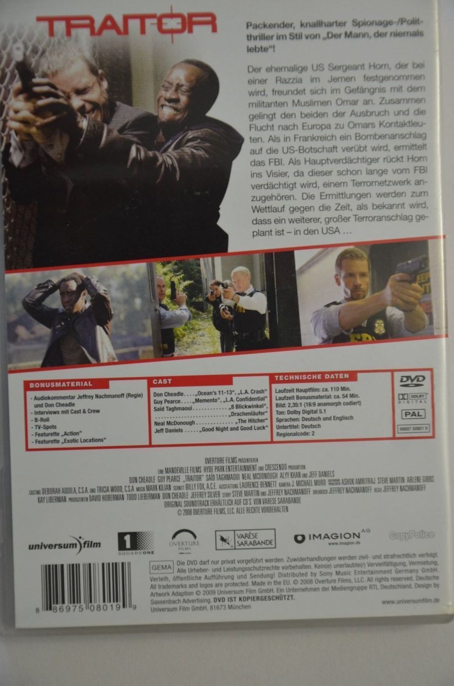 Alle DVDs: Traitor – Neu (gemäss Beschreibung) aus Wetzikon ZH von bausie 1
