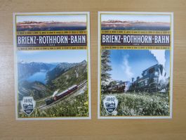 2 Ansichtskarten Brienz Rothorn Bahn