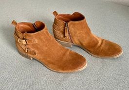 Damen Schuh - Stiefeletten Wildleder - Westernstiefel