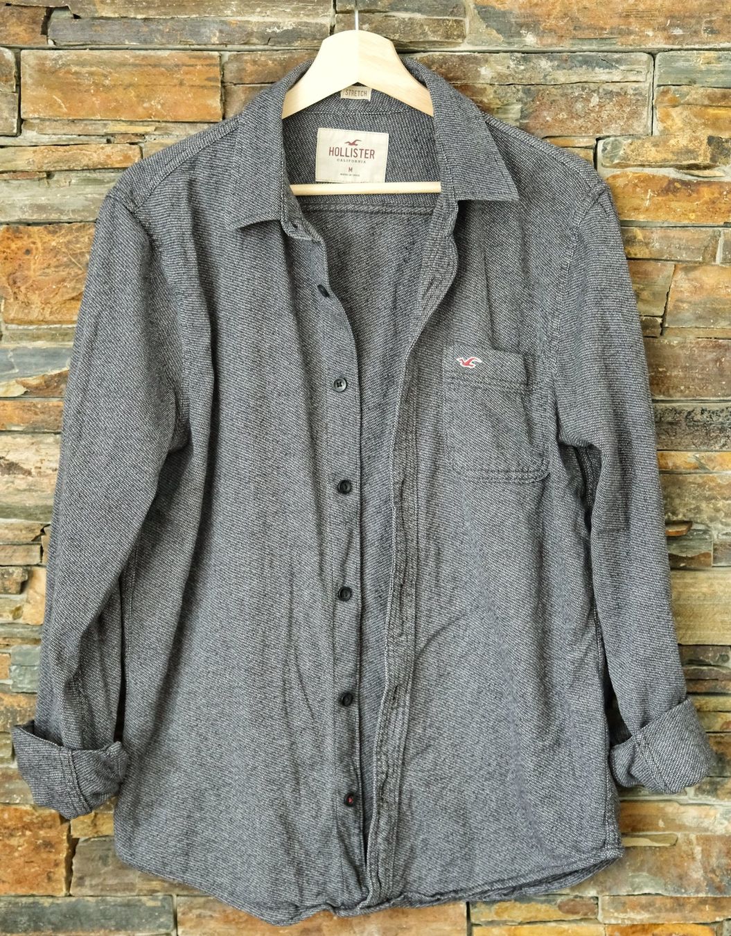 Hollister Camicie: Hemd HOLLISTER Gr. M Stretch Herren – Usato da Wohlen AG venduto da Exitburn