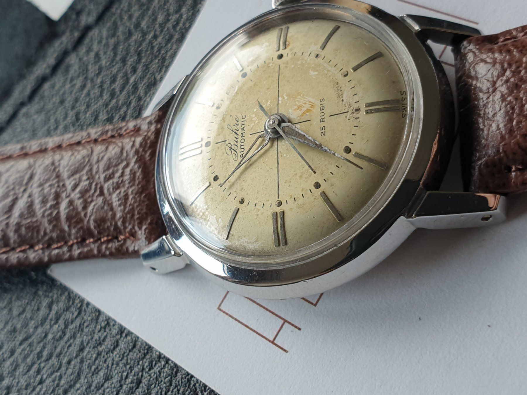 Orologi: Buhre Automatic 25 Rubis AZ073 – Usato da Uster venduto da Allezeit 3