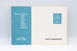 Mercedes 230 / 250 C / 280 / E / CE 1980 Betriebsanleitung