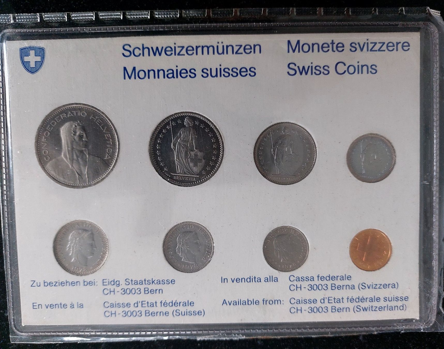 Tutti le monete: Münzsatz Schweiz 1978 stgl. – Nuovo (secondo la descrizione) da Arch venduto da coinsandmore 1
