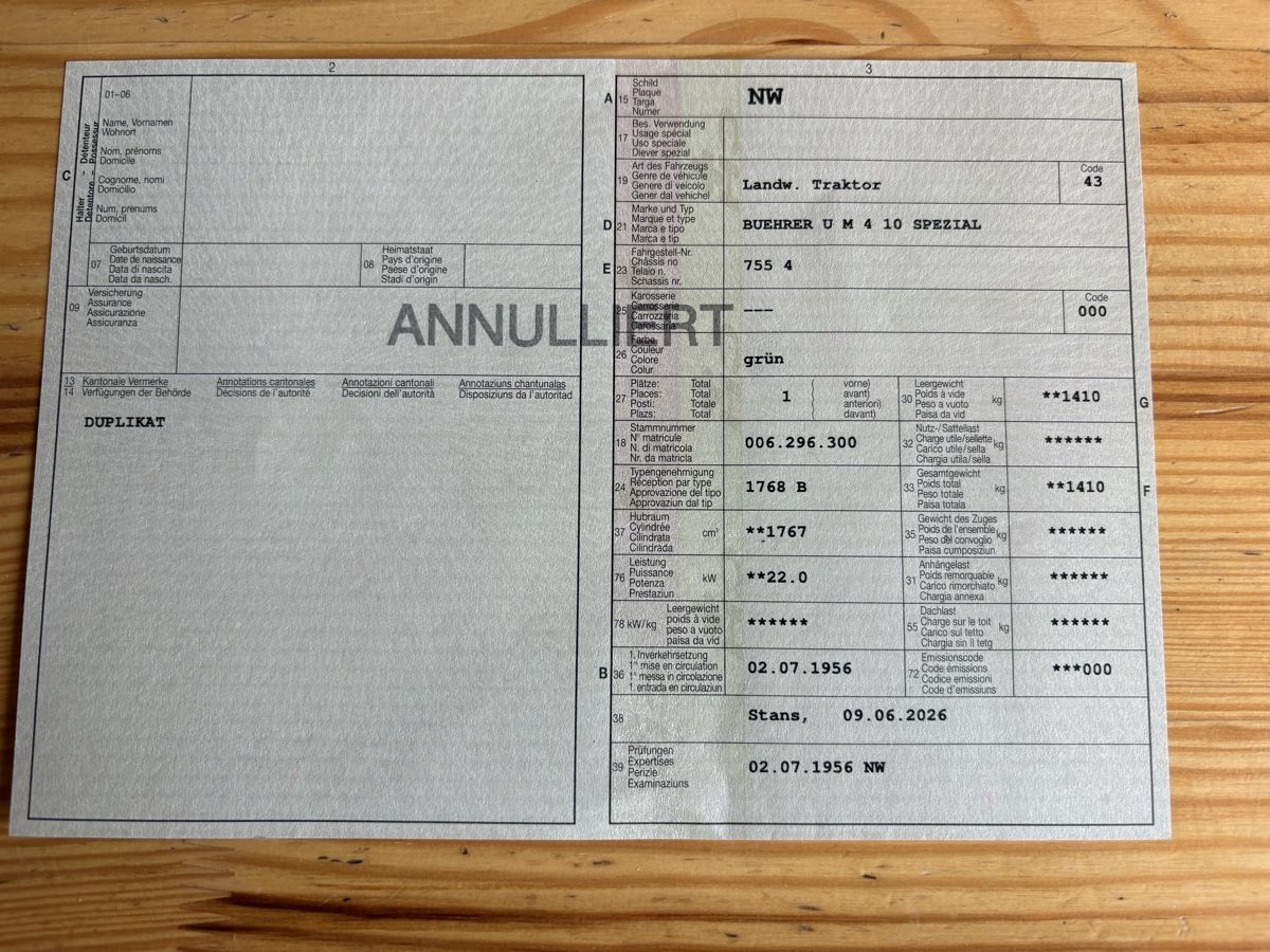 Traktoren: Bührer UM 4/5 – Gebraucht aus Däniken SO von pillepalle02 2