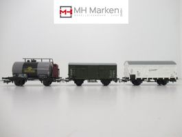 Piko 3er Set diverse Güterwagen der DR/SNCB Gleichstrom H0