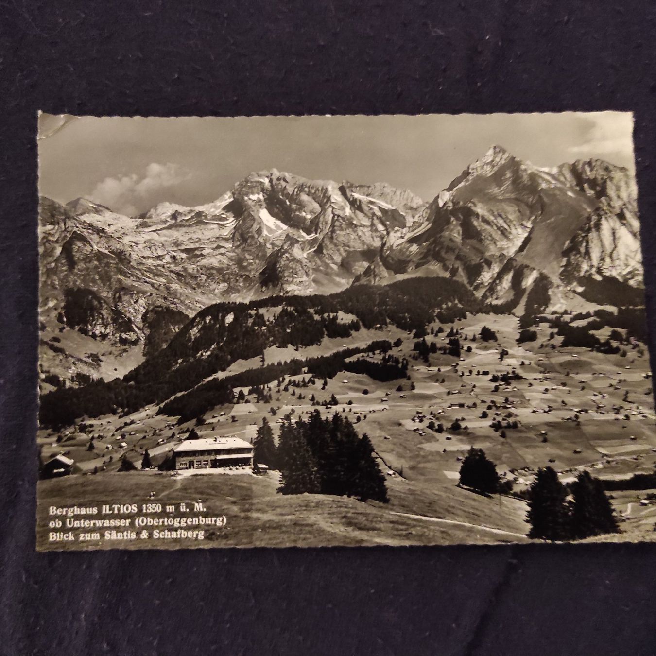 Cartoline postali: Alte Ansichtskarte Berggasthaus Iltios, Unterwasser – Usato da Münchwilen AG venduto da Choche1