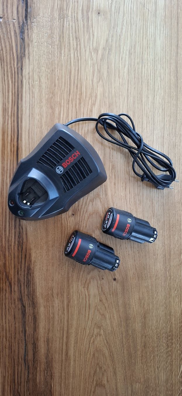 Bosch Caricatori & Batterie: Bosch 12v ladegerät inkl. 2 akkus – Usato da Guntershausen venduto da Jtattoo