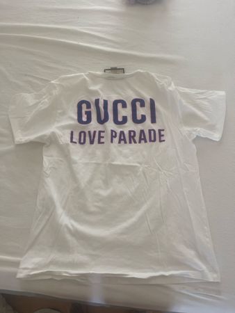 GUCCI T-Shirt Love Parade weiss,neuwertig