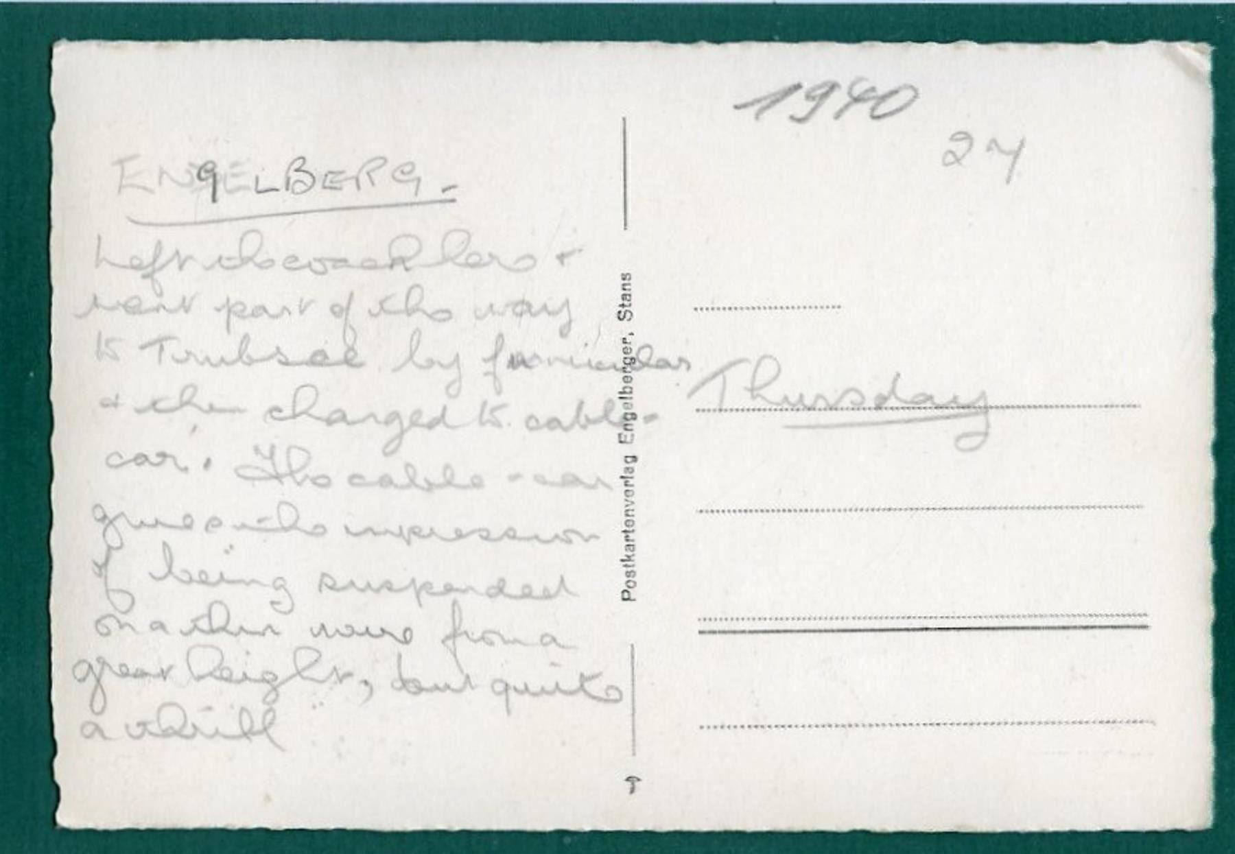 Cartoline postali: Engelberg mit Hahnen, ungelaufen, ca. 1940 – Usato da Sargans venduto da Hausi1951 1