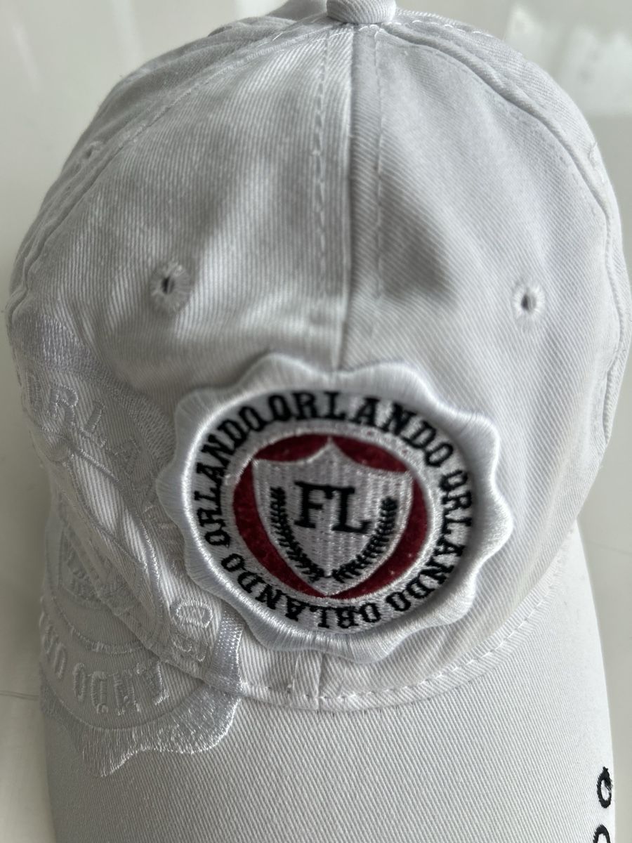 Copricapi, berretti & cappellini: White Orlando Cap with FL Logo, One Size, New – Nuovo (secondo la descrizione) da Saland venduto da ele_vc96 1