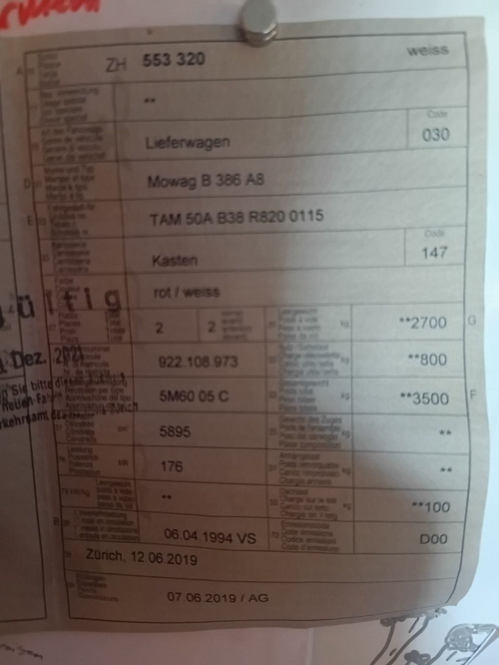 Dodge Autos: Bus Mowag B386 A8 – Gebraucht aus Stallikon von val_djs6 5