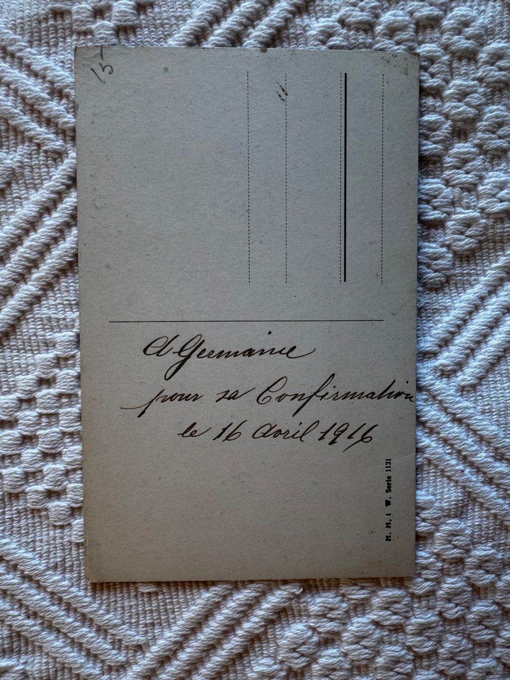 Cartoline postali: Ansichtskarte, Joyeuses Pâques, ungelaufen, 1916 – Usato da Vellerat venduto da joromaur 1