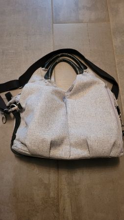 Lässig Wickeltasche grau meliert