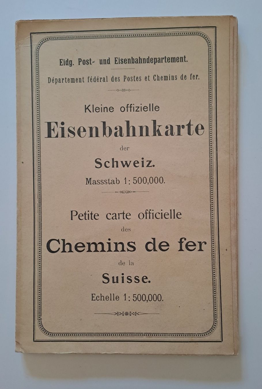 Landkarten & Atlanten: ANCIENNE CARTE TOPOGRAPHIQUE CHEMIN DE FER SUISSE 1908, – Gebraucht aus LAUSANNE von KWEW