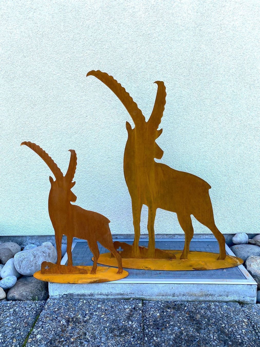 Statuette: Edelrost Steinbock, Steinbock aus Metall, Rostdeko, Deko – Nuovo (secondo la descrizione) da Honau venduto da Freude1234 3