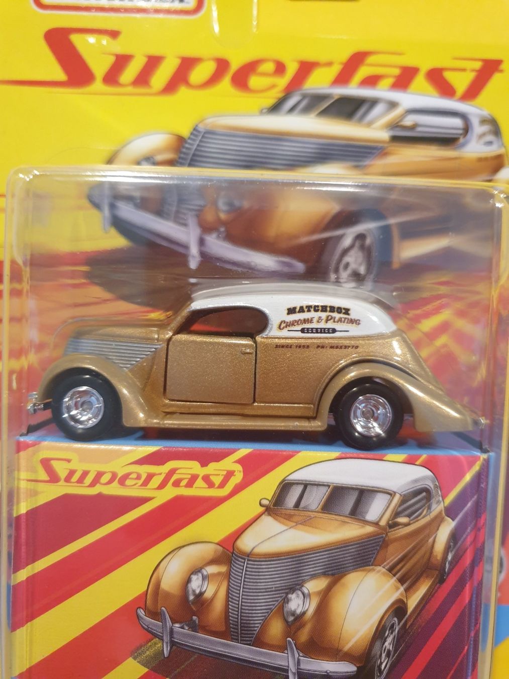 Matchbox Modellini d'auto: Matchbox 1936 FORD SEDAN CUSTOM – Nuovo e nell'imballaggio originale da Oftringen venduto da Rotor 1