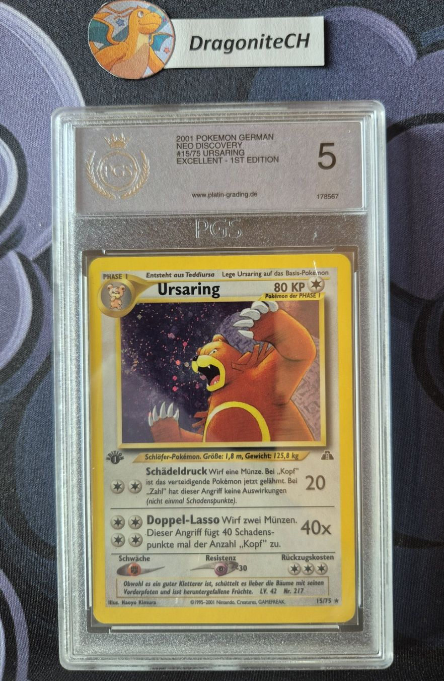 Pokémon Carte collezionabili: Pokemon Karte Ursaring 1. Edition – Usato da Hünenberg venduto da DragoniteCH