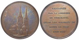 b- Neuchâtel, Bronzemedaille 1869