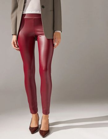 Leggins Grösse S dunkelrot rot Calzedonia NEU