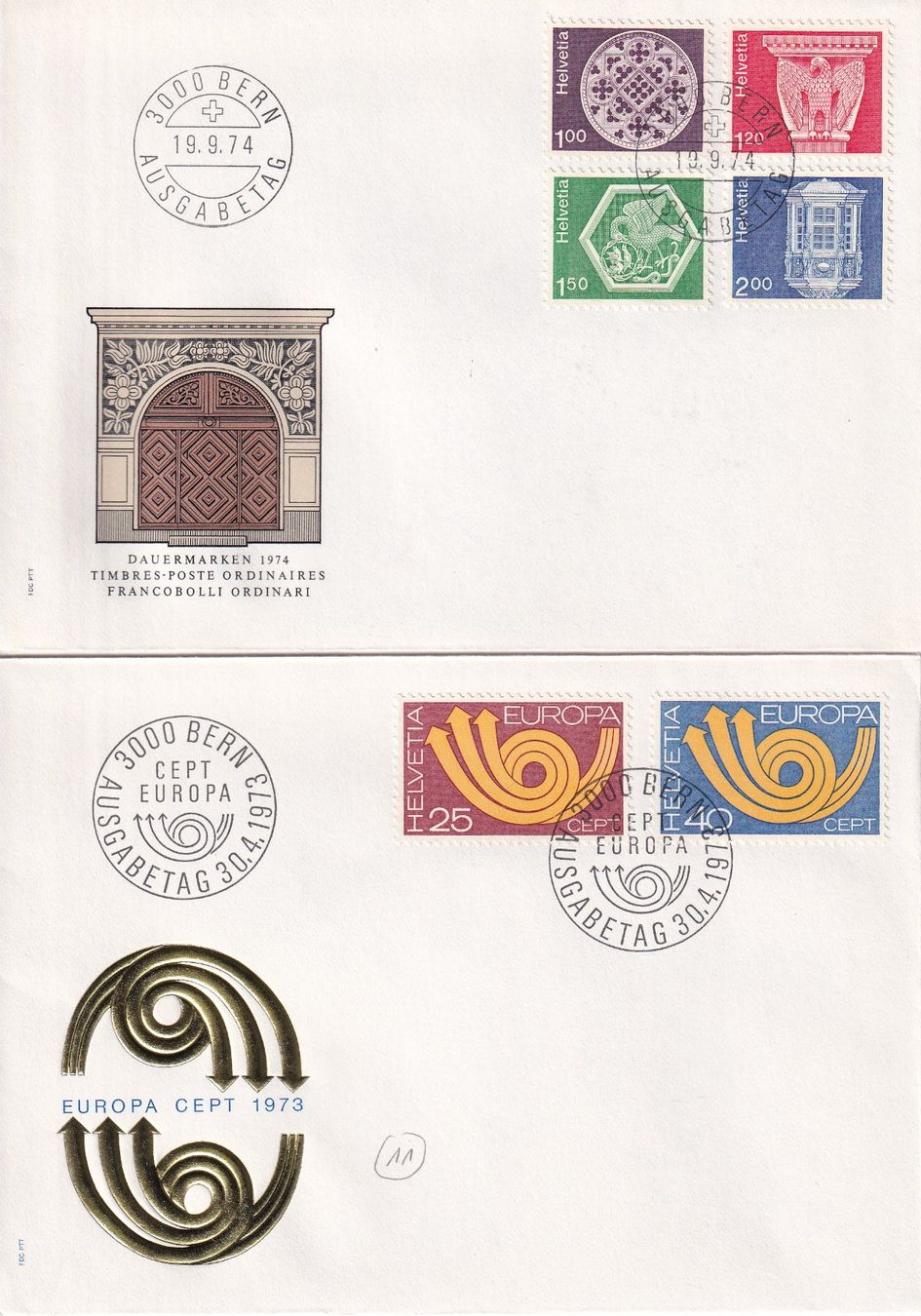 Tutti i francobolli: Lot 8 Briefe FDC 1973 - 1974 – Usato da Rossa venduto da becky05 2