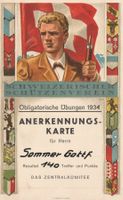 Schützen-Karte1937-Litho-Karte signiert Ernst.