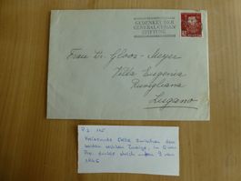 Pro Juventute 1945 Nr. 115 Brief nach Ruvigliana